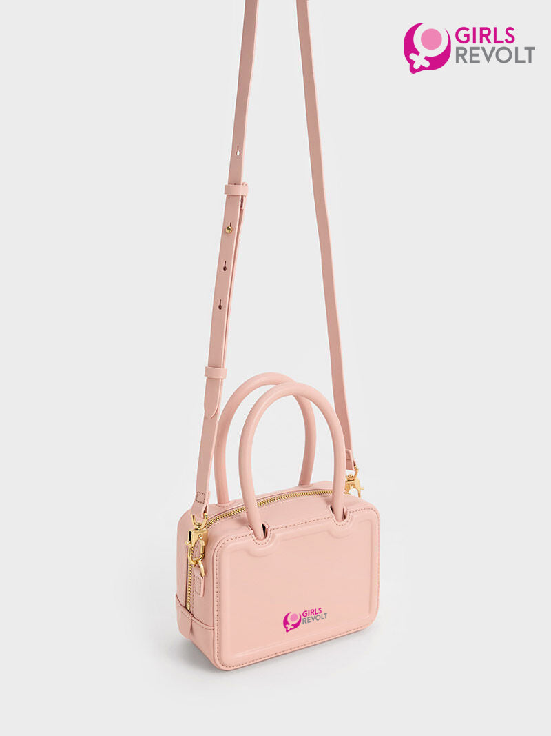 GIRLSREVOLT™- Perline Elongated Tote Bag - Pink