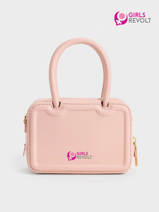 GIRLSREVOLT™- Perline Elongated Tote Bag - Pink